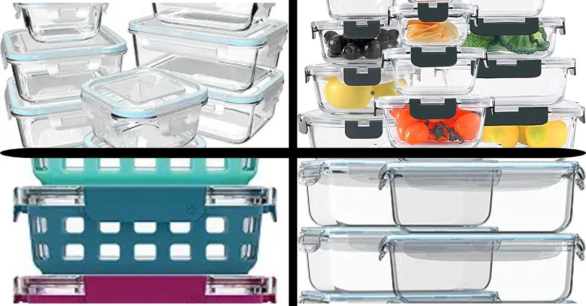 glass kitchen storage container