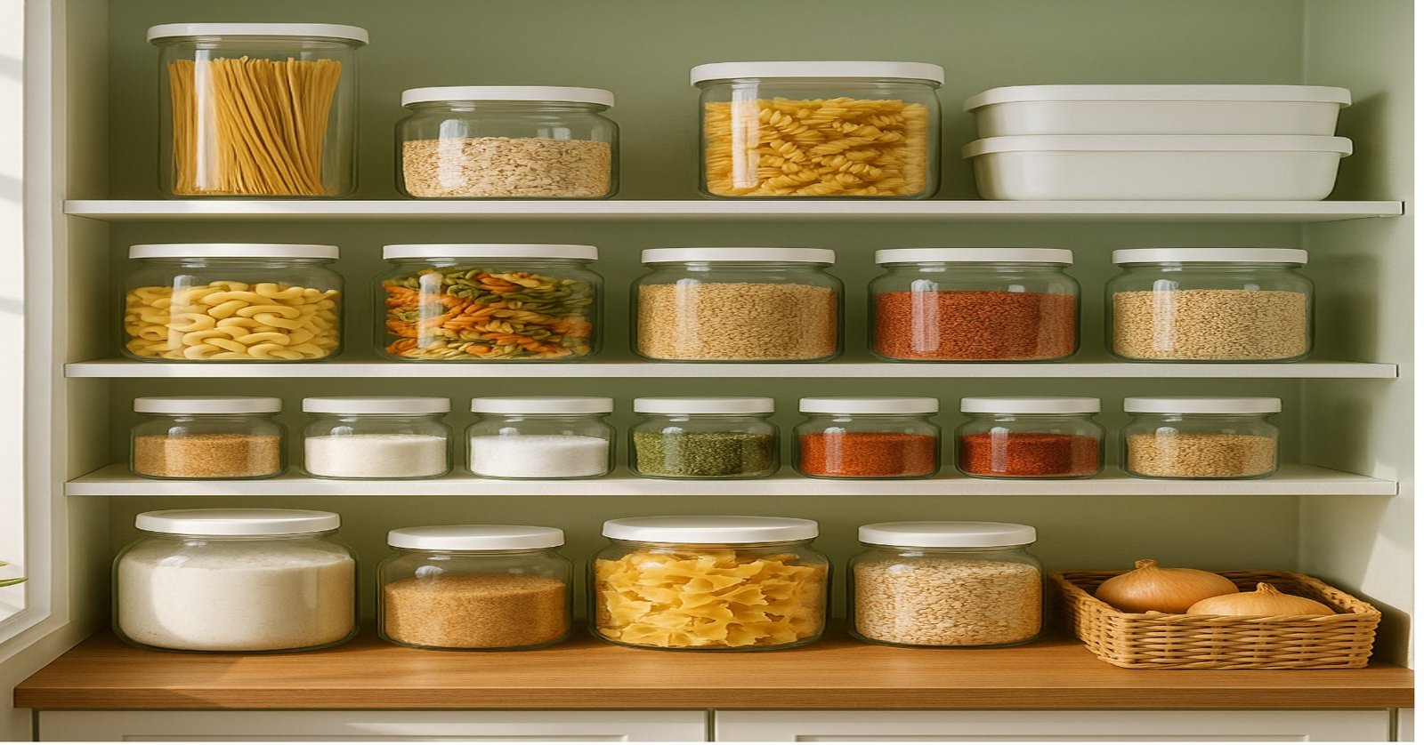 how to organize kitchen storage containers