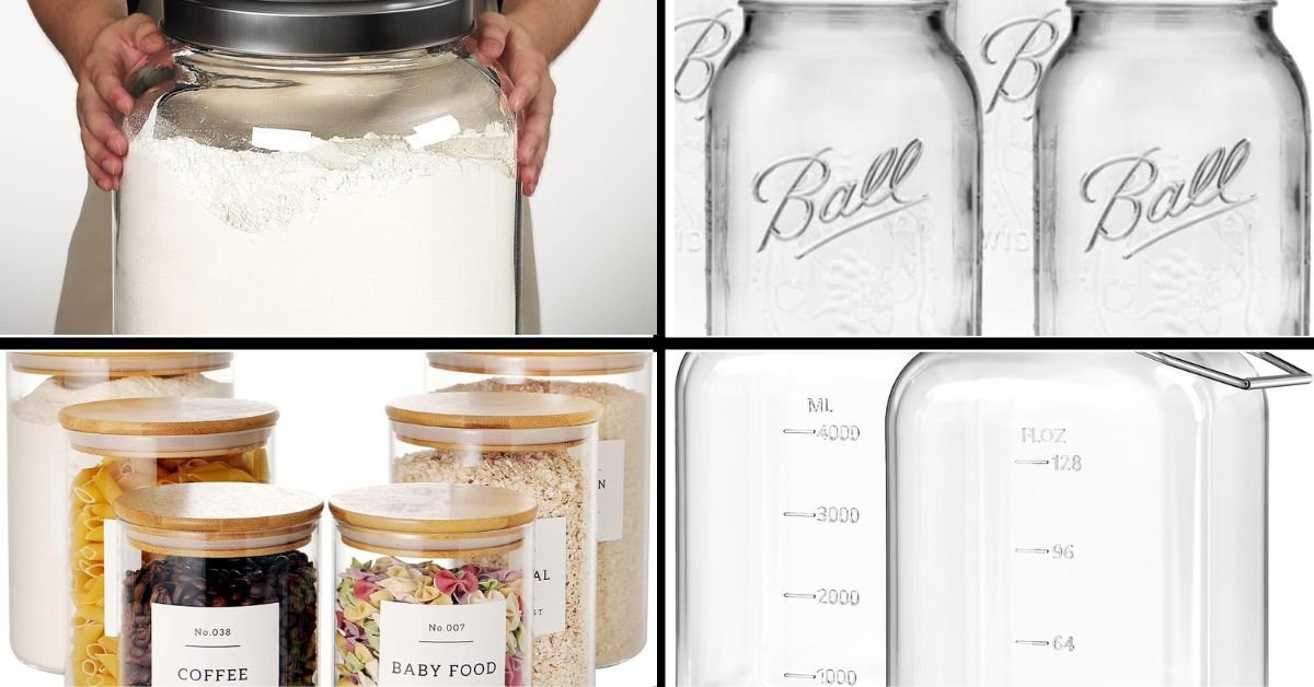 large glass food storage containers