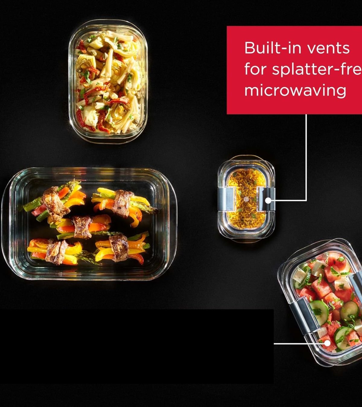 Rubbermaid Brilliance Glass Food Storage Containers
