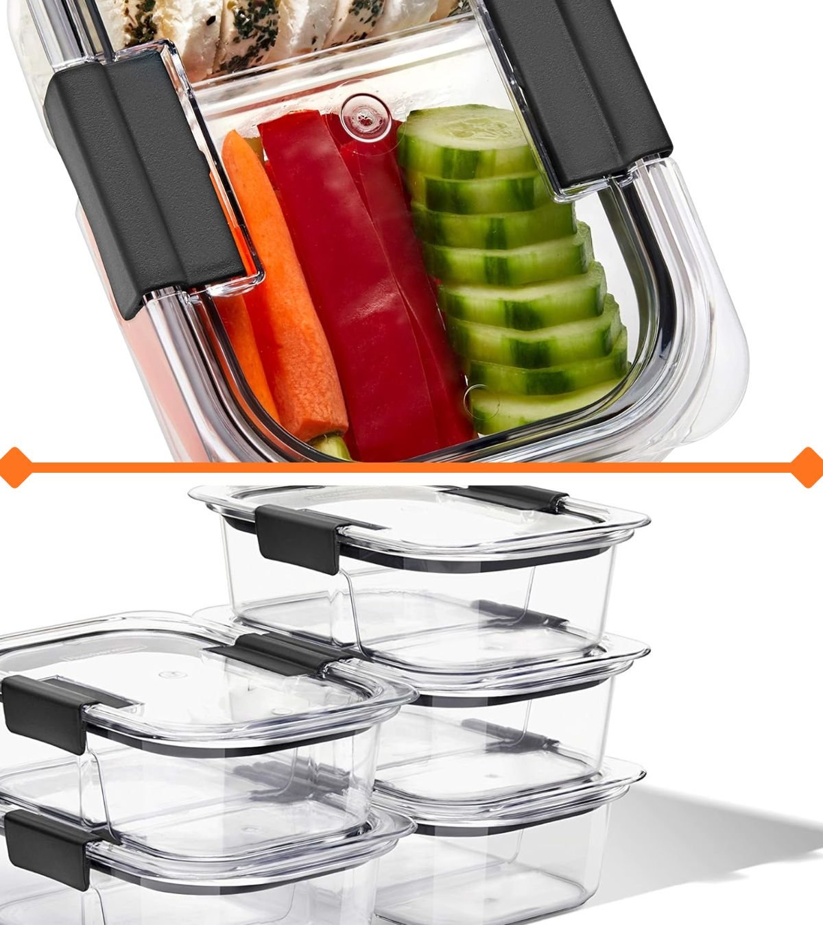 Rubbermaid Brilliance Meal Prep Containers