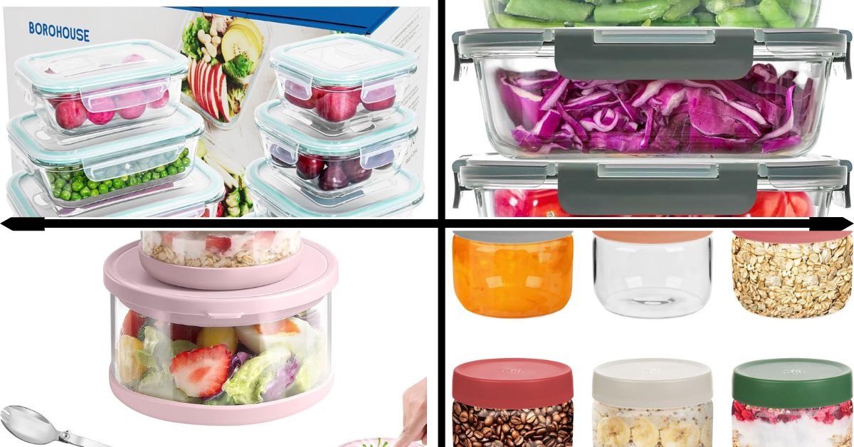 borosilicate glass food storage containers